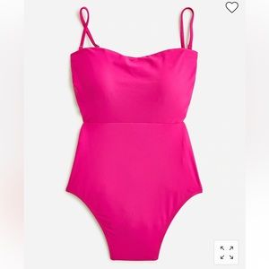 NWT J.Crew “cutout tie back” one piece swimsuit